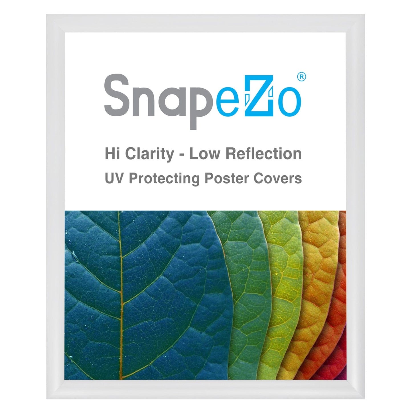 17x20 White SnapeZo® Snap Frame - 1.2" Profile - Snap Frames Direct