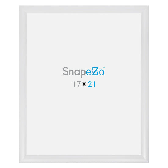 17x21 White SnapeZo® Snap Frame - 1.2" Profile - Snap Frames Direct