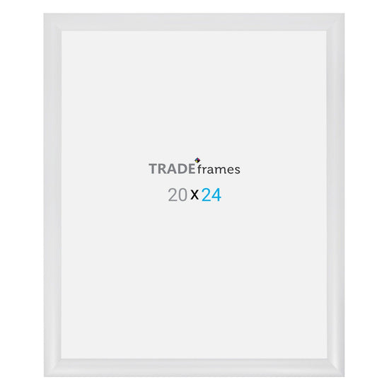 20x24 TRADEframe White Snap Frame 20x24 - 1.2 inch profile - Snap Frames Direct