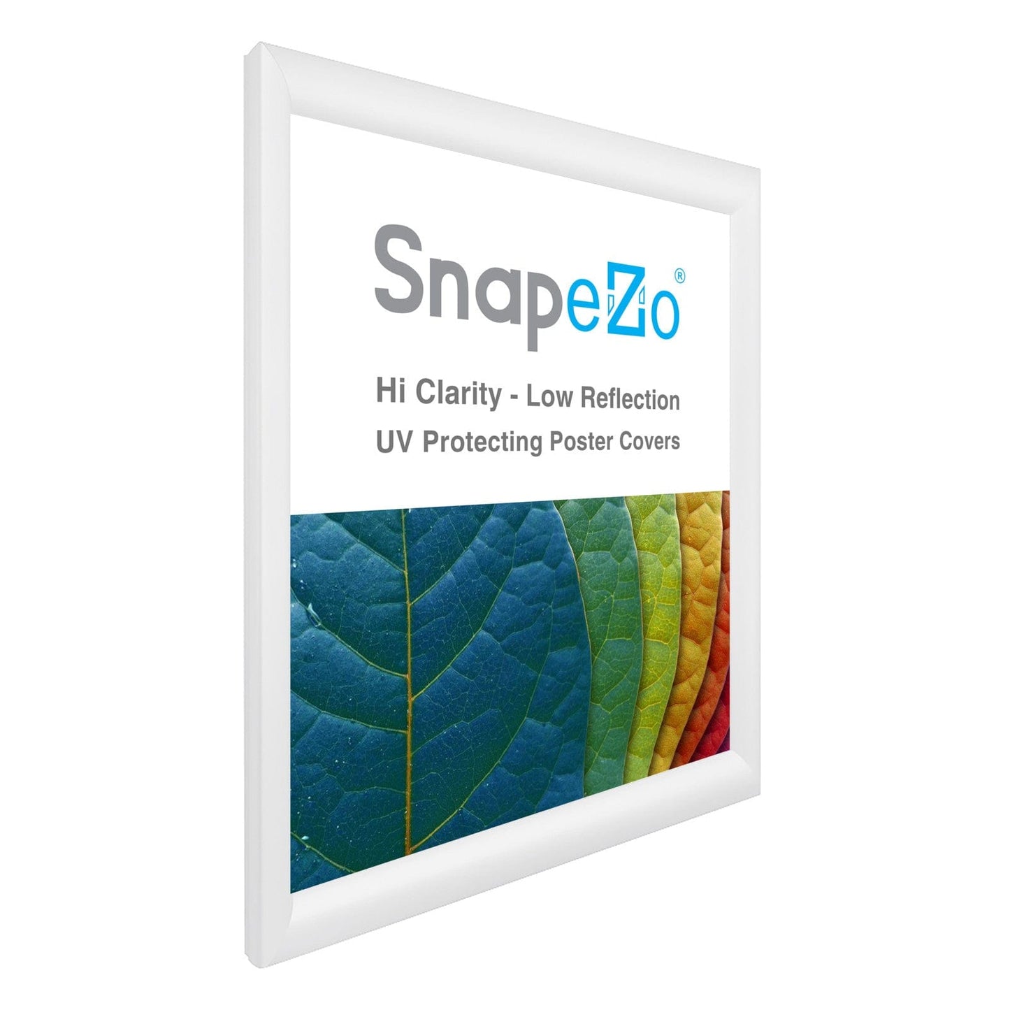 17x21 White SnapeZo® Snap Frame - 1.2" Profile - Snap Frames Direct