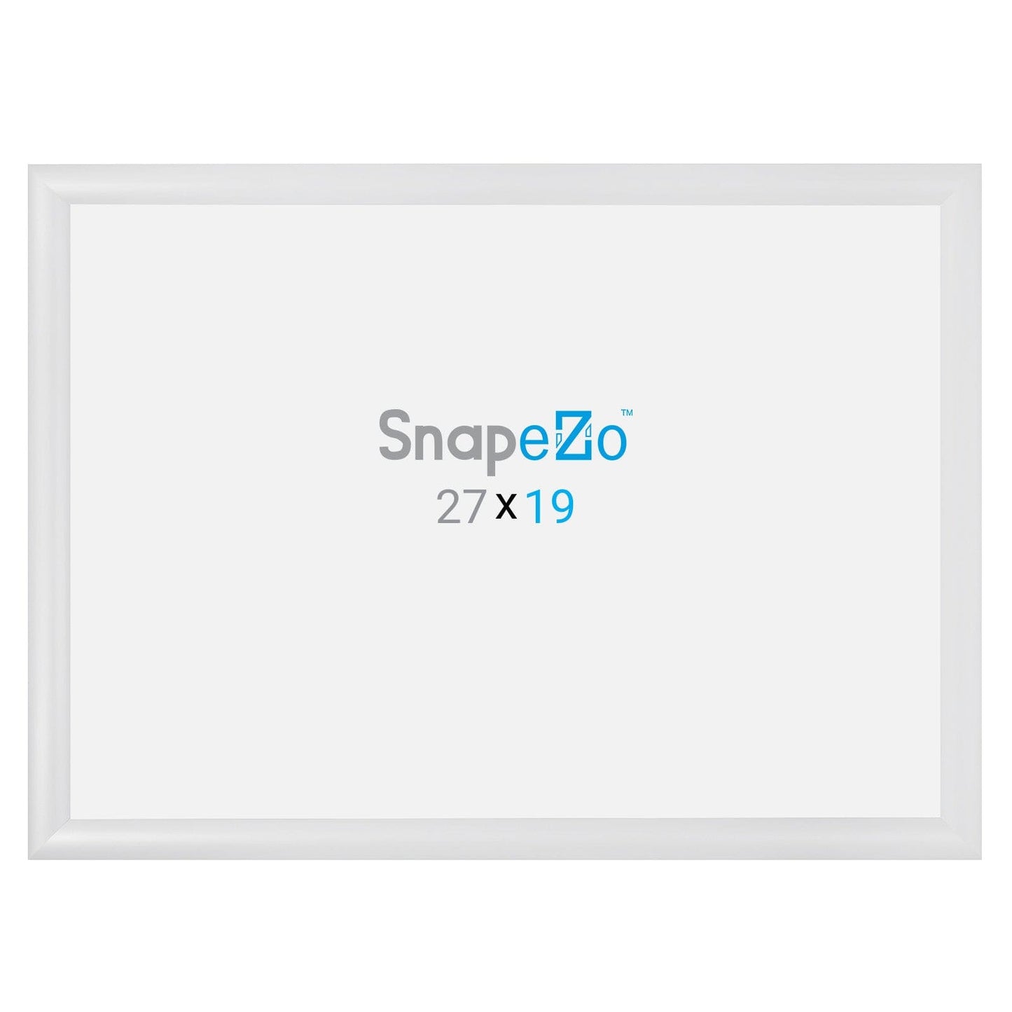 19x27 White SnapeZo® Snap Frame - 1.2" Profile - Snap Frames Direct