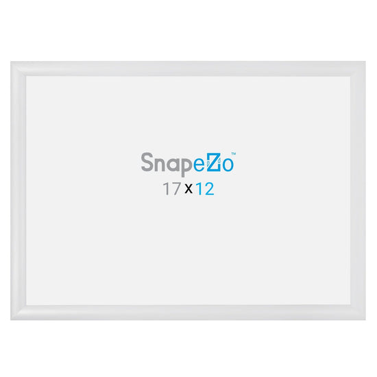 12x17 White SnapeZo® Snap Frame - 1.2" Profile - Snap Frames Direct