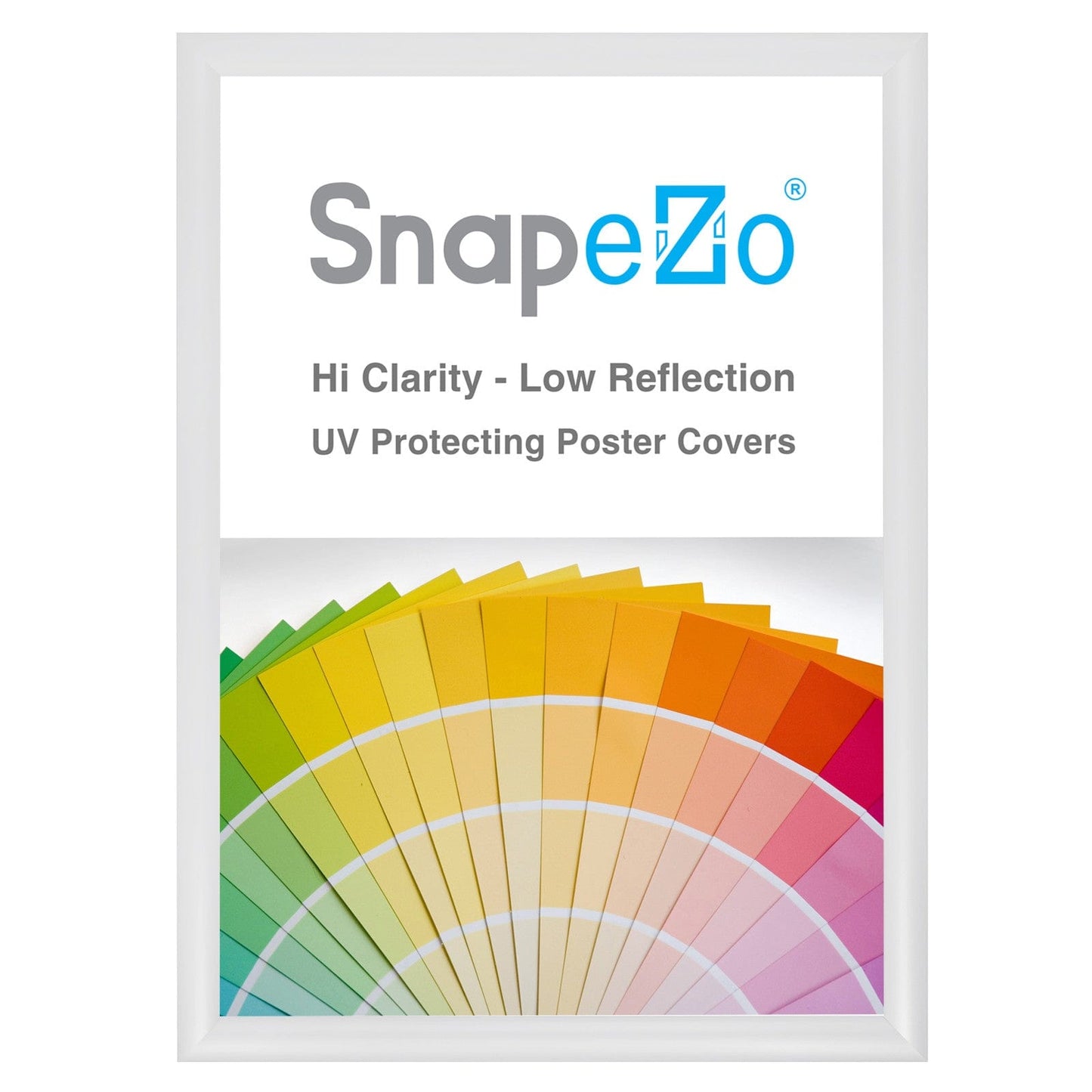 20x27 White SnapeZo® Snap Frame - 1.2" Profile - Snap Frames Direct