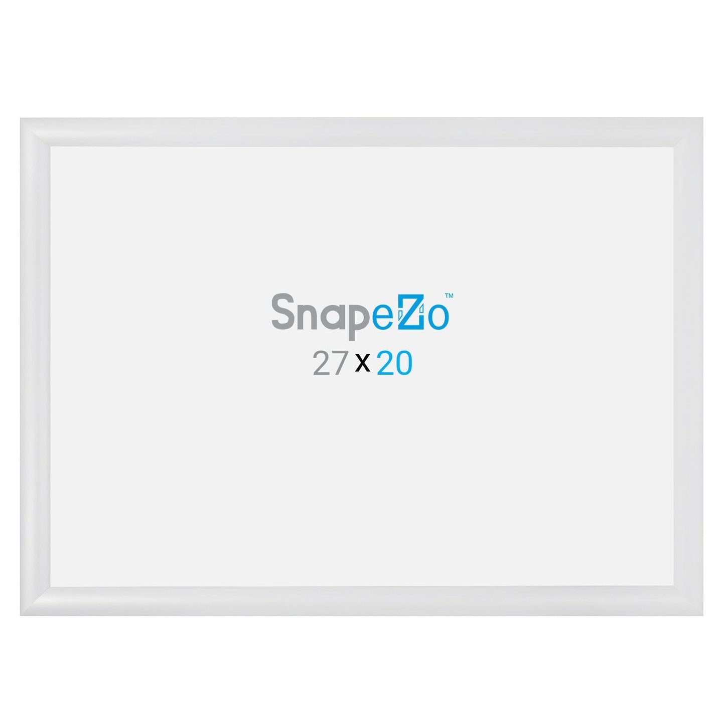 20x27 White SnapeZo® Snap Frame - 1.2" Profile - Snap Frames Direct