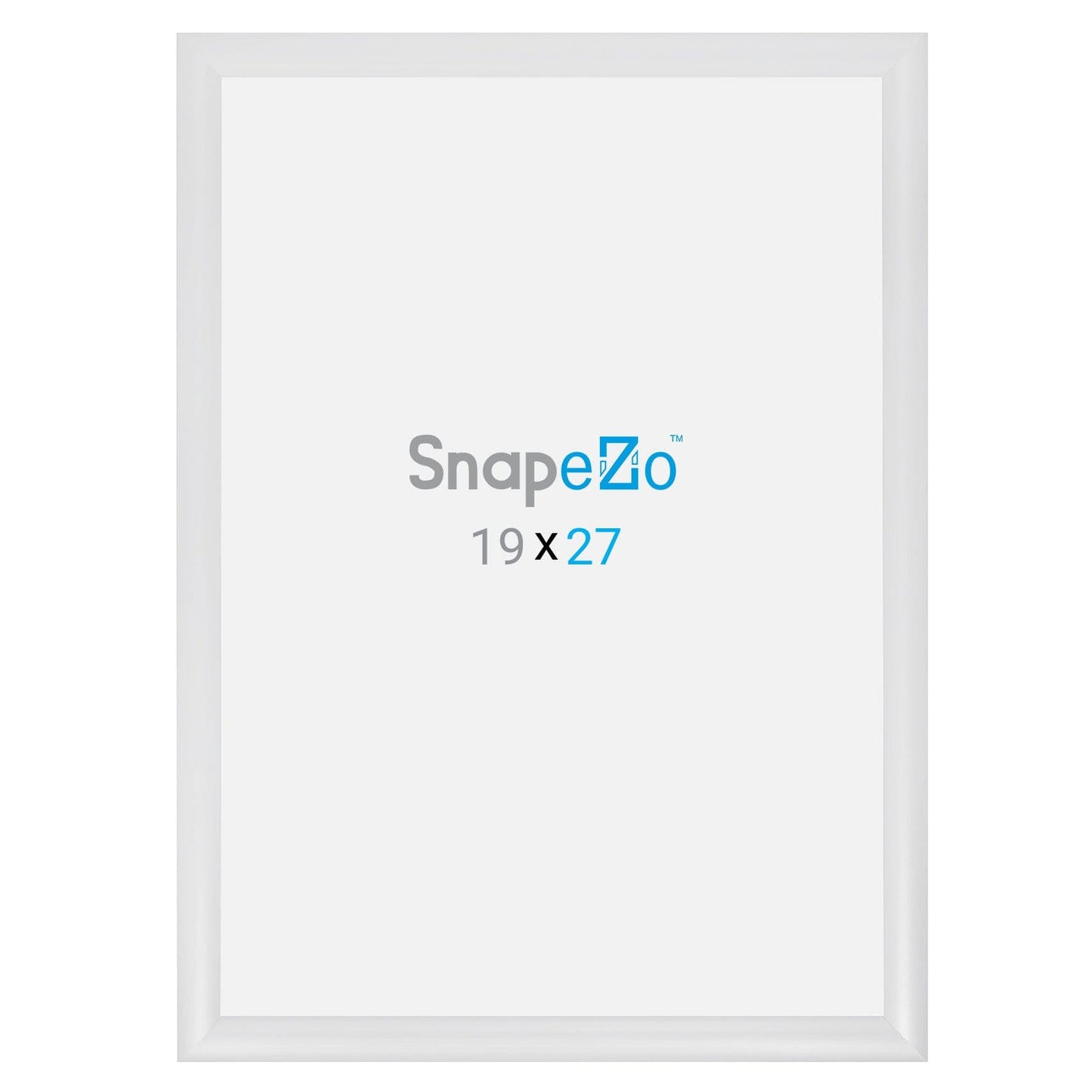 19x27 White SnapeZo® Snap Frame - 1.2" Profile - Snap Frames Direct