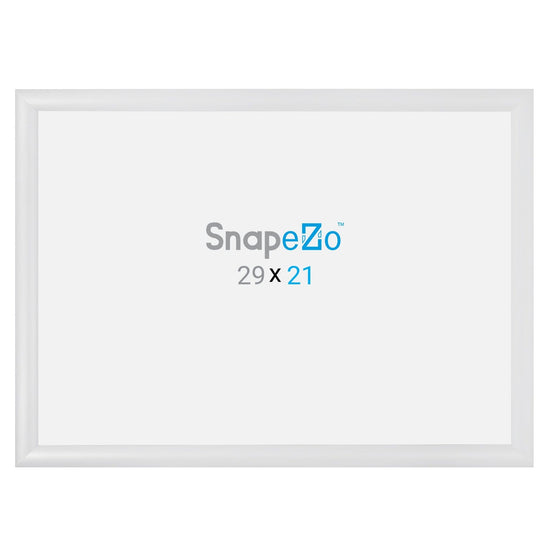 21x29 White SnapeZo® Snap Frame - 1.2" Profile - Snap Frames Direct