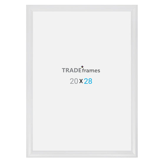 20x28 TRADEframe White Snap Frame 20x28 - 1.2 inch profile - Snap Frames Direct