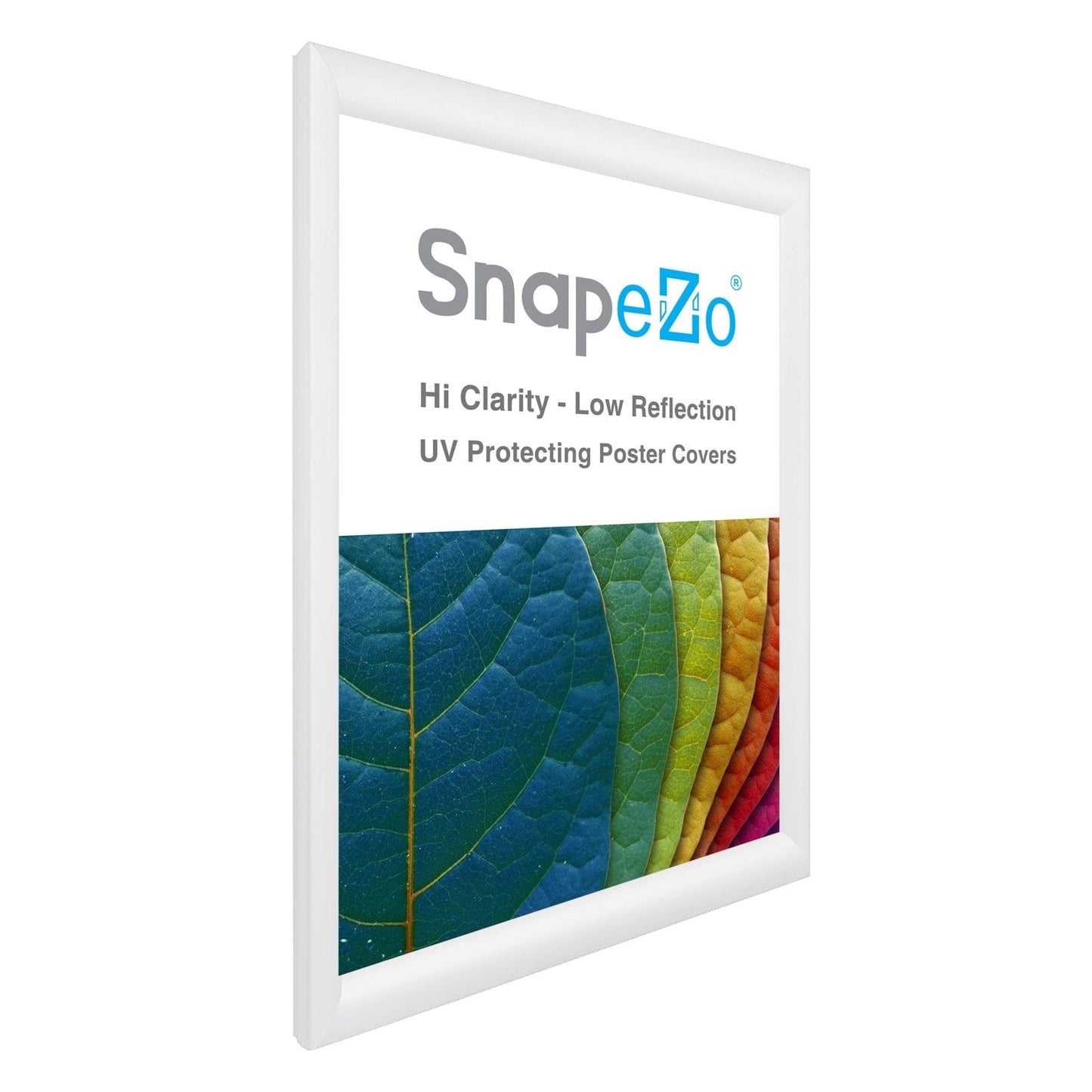 20x27 White SnapeZo® Snap Frame - 1.2" Profile - Snap Frames Direct