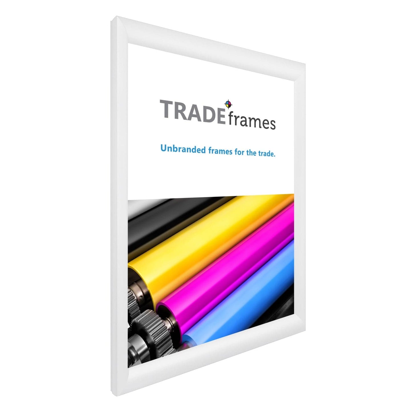 17x23 TRADEframe White Snap Frame 17x23 - 1.2 inch profile - Snap Frames Direct