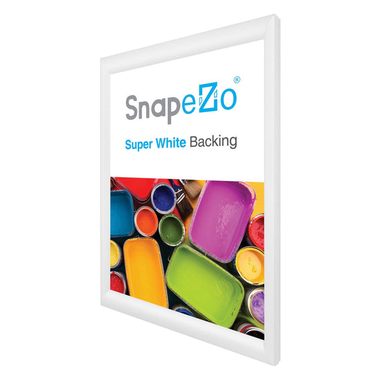 17x24 White SnapeZo® Snap Frame - 1.2" Profile - Snap Frames Direct