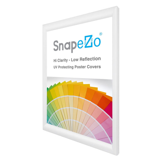 A2 White SnapeZo® Snap Frame - 1.2" Profile - Snap Frames Direct