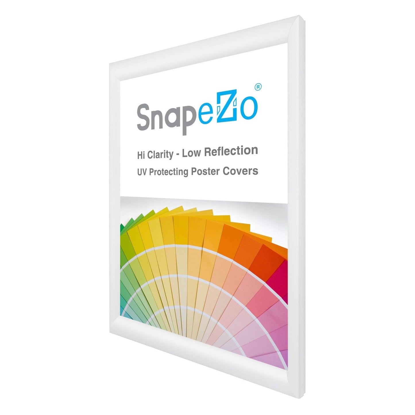 19x27 White SnapeZo® Snap Frame - 1.2" Profile - Snap Frames Direct