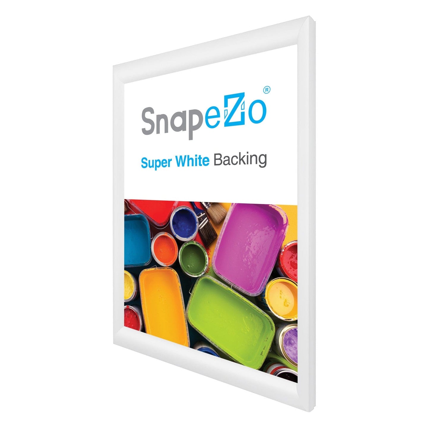 21x29 White SnapeZo® Snap Frame - 1.2" Profile - Snap Frames Direct