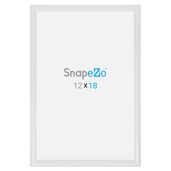 12x18 White SnapeZo® Snap Frame - 1.2" Profile - Snap Frames Direct