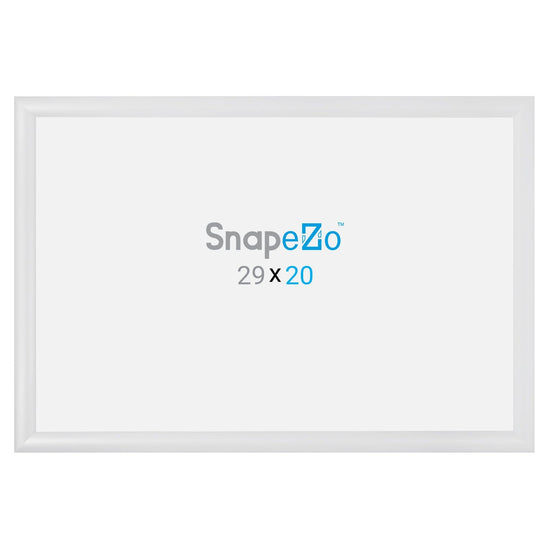 20x29 White SnapeZo® Snap Frame - 1.2" Profile - Snap Frames Direct