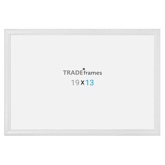 13x19 TRADEframe White Snap Frame 13x19 - 1.2 inch profile - Snap Frames Direct