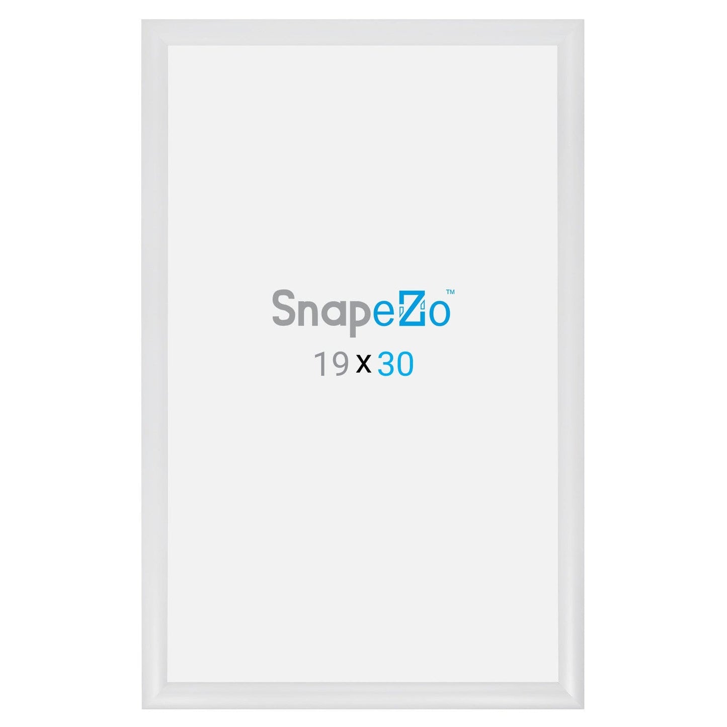 19x30 White SnapeZo® Snap Frame - 1.2" Profile - Snap Frames Direct