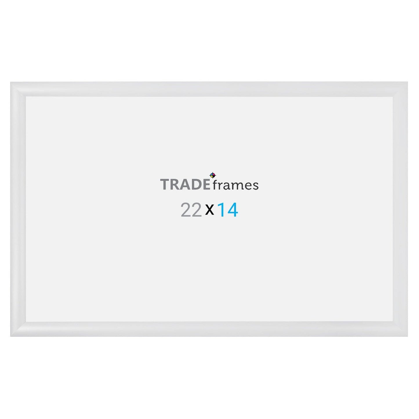 14x22 TRADEframe White Snap Frame 14x22 - 1.2 inch profile - Snap Frames Direct