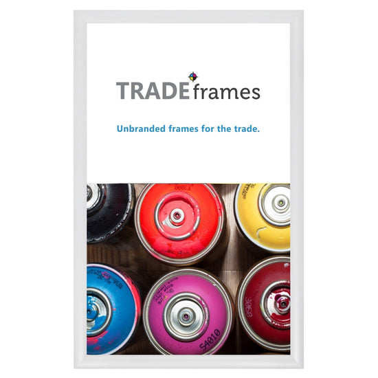 14x22 TRADEframe White Snap Frame 14x22 - 1.2 inch profile - Snap Frames Direct