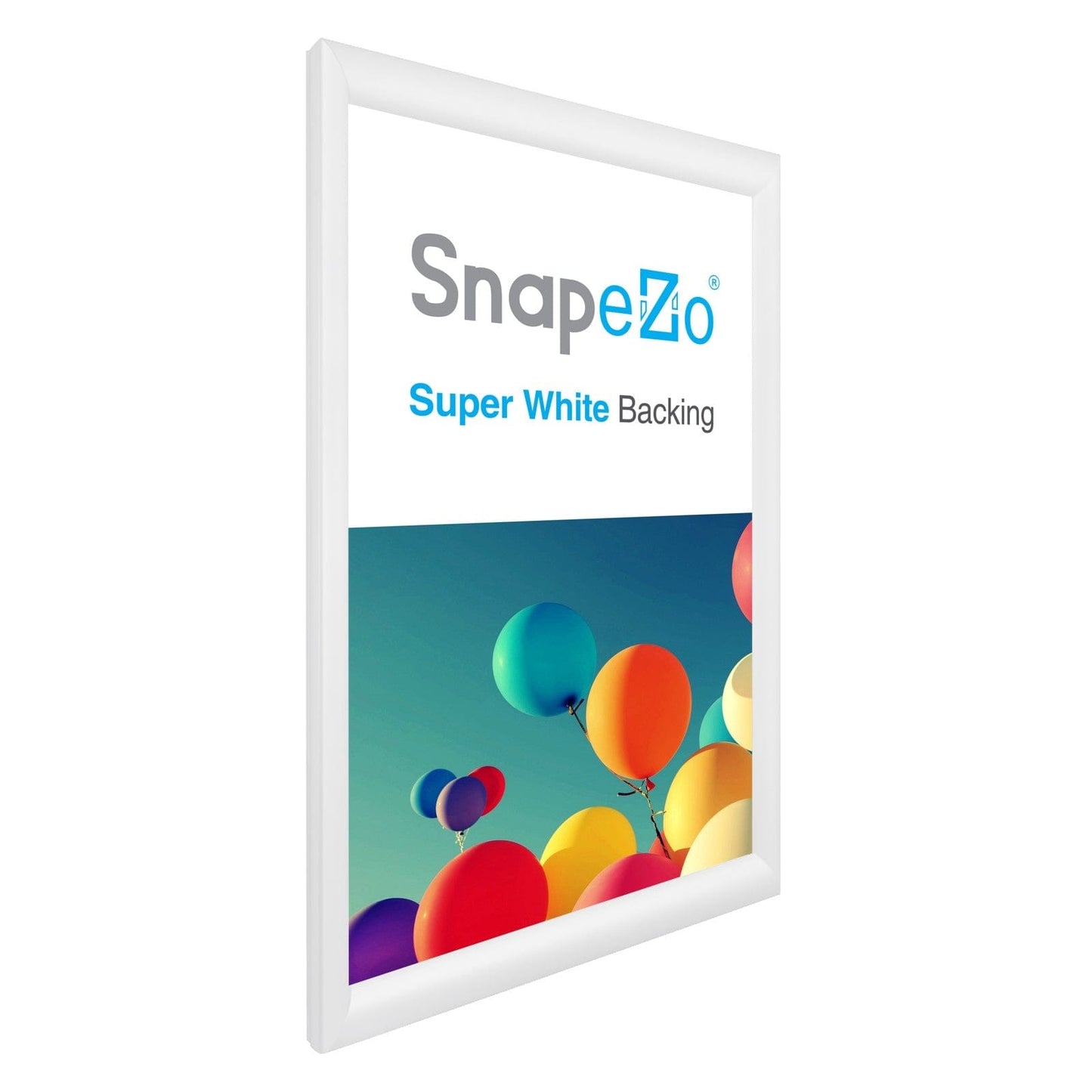 15x24 White SnapeZo® Snap Frame - 1.2" Profile - Snap Frames Direct