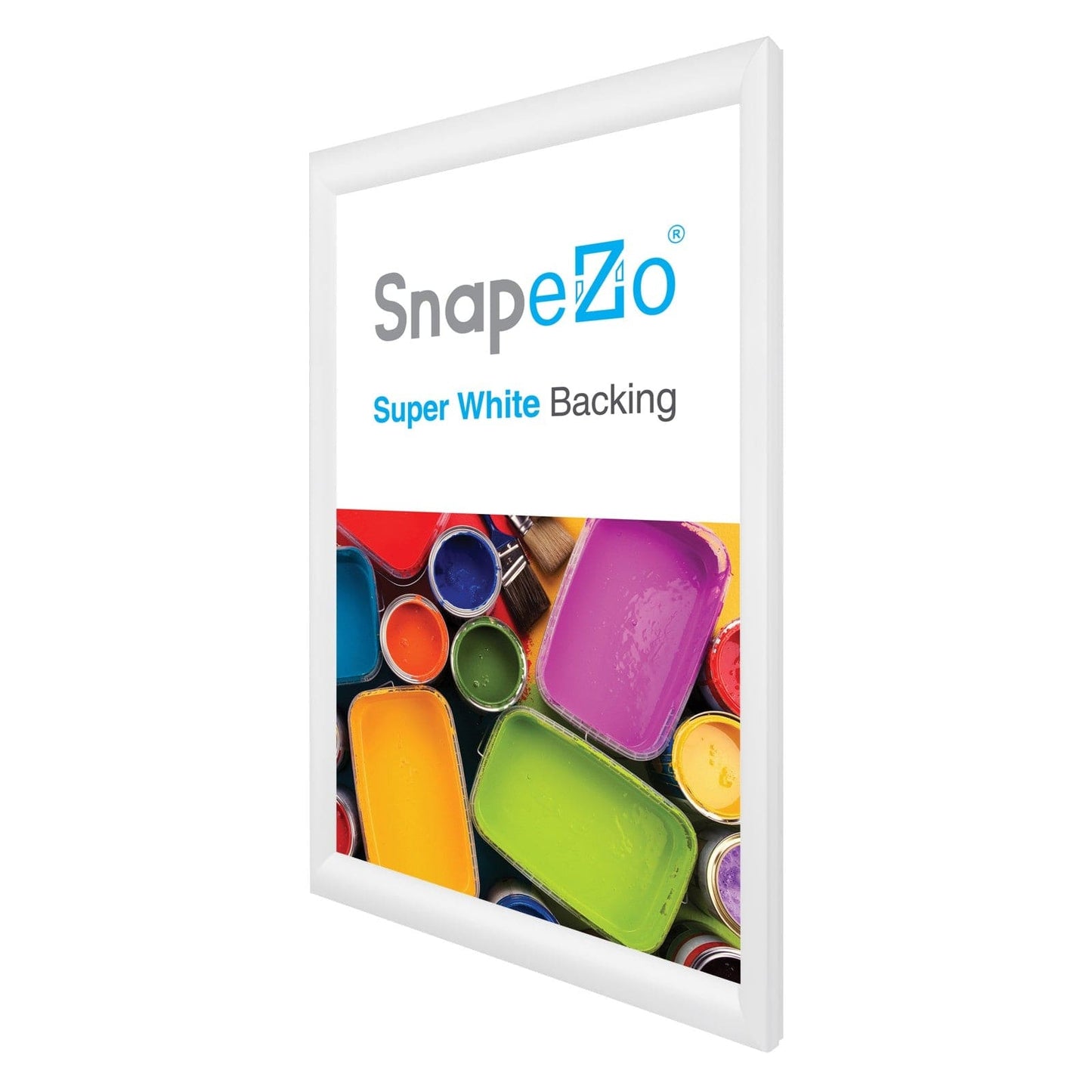 14x22 White SnapeZo® Snap Frame - 1.2" Profile - Snap Frames Direct