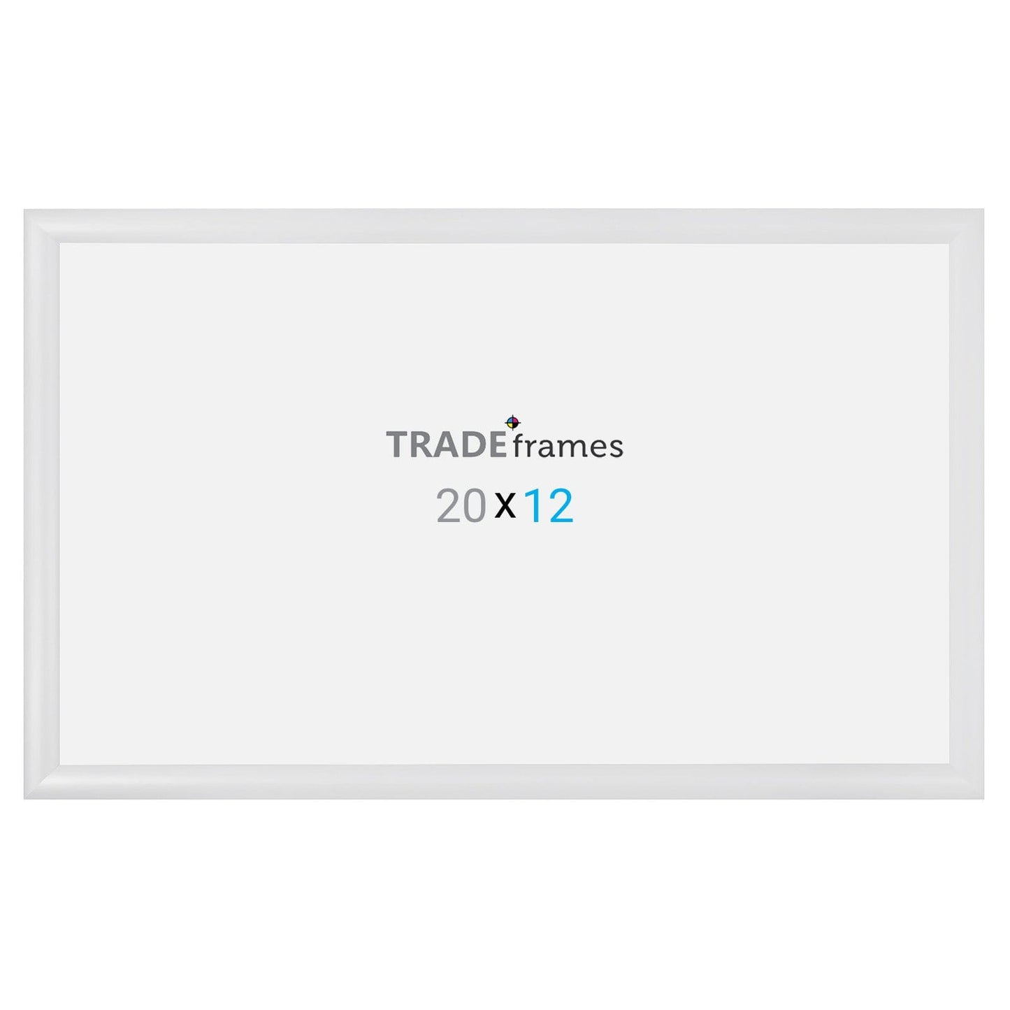 12x20 TRADEframe White Snap Frame 12x20 - 1.2 inch profile - Snap Frames Direct