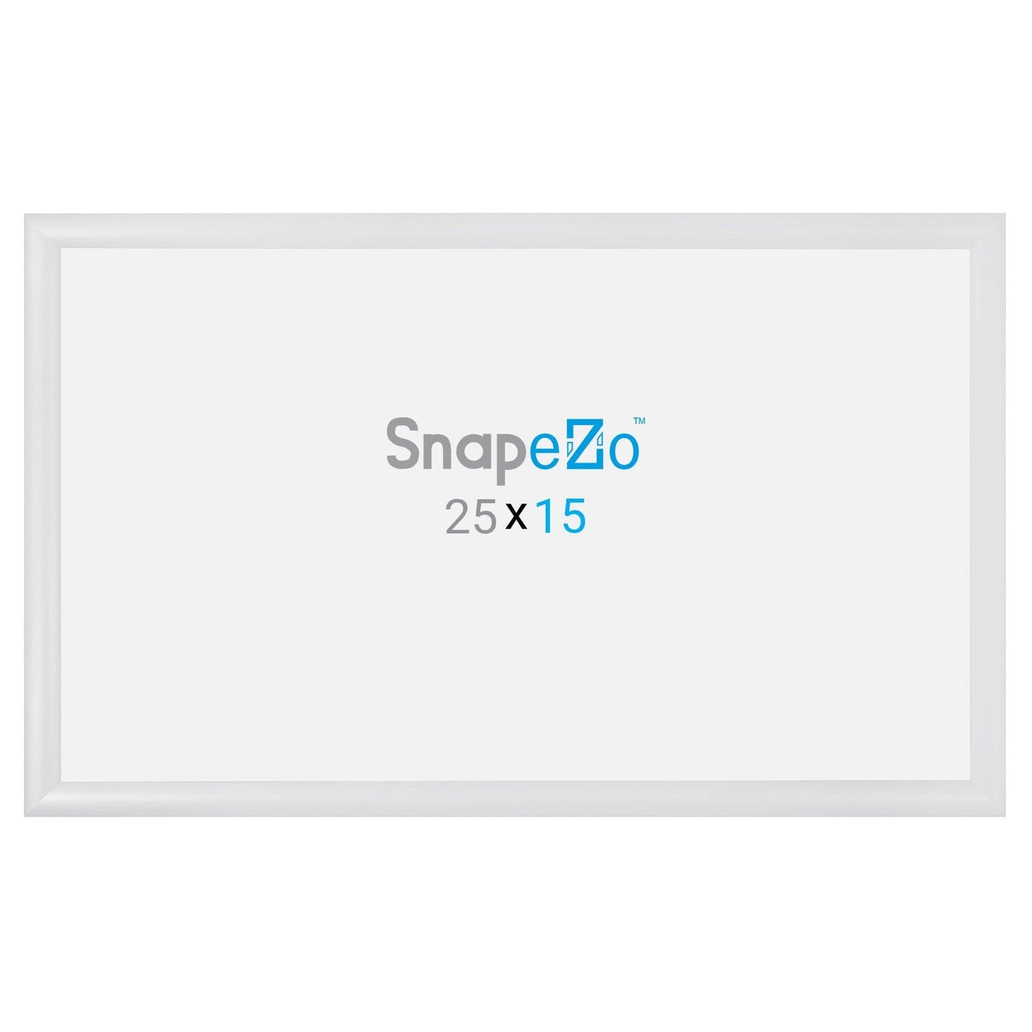 15x25 White SnapeZo® Snap Frame - 1.2" Profile - Snap Frames Direct