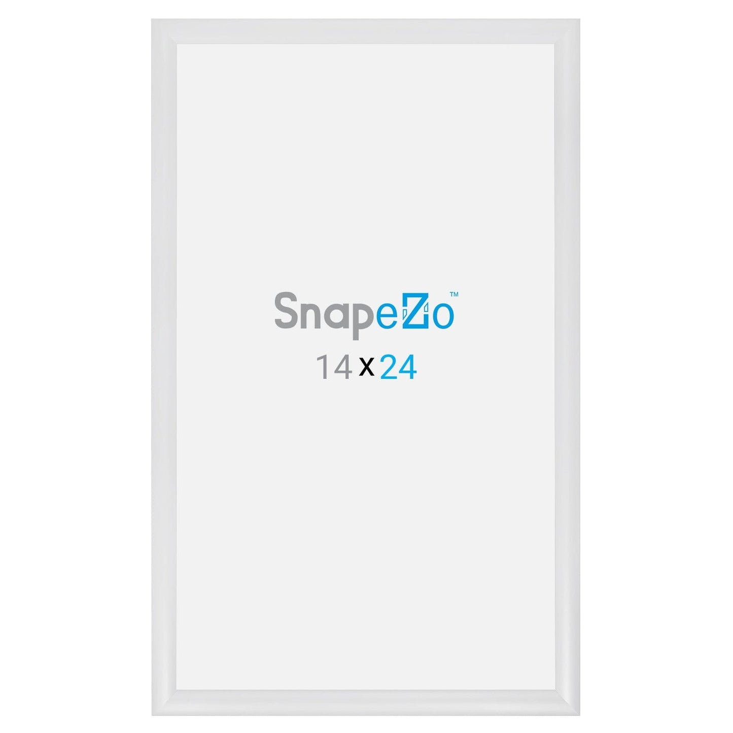14x24 White SnapeZo® Snap Frame - 1.2" Profile - Snap Frames Direct