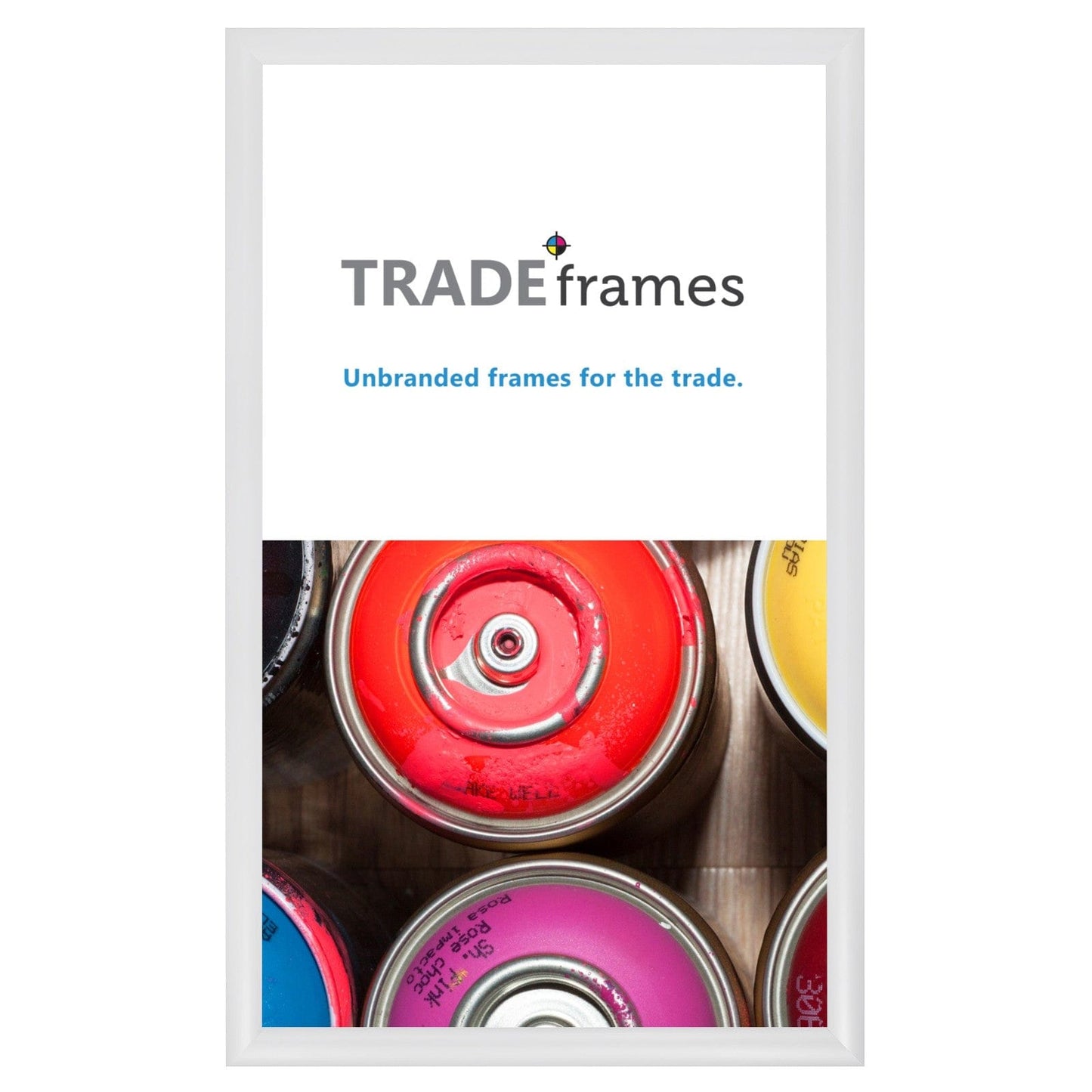 12x20 TRADEframe White Snap Frame 12x20 - 1.2 inch profile - Snap Frames Direct
