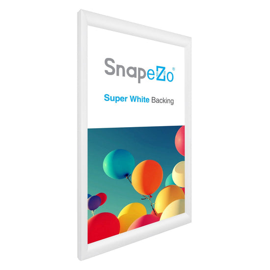 13x22 White SnapeZo® Snap Frame - 1.2" Profile - Snap Frames Direct