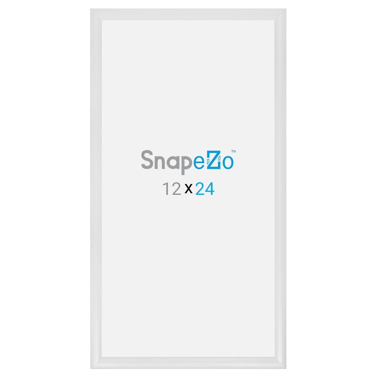 12x24 White SnapeZo® Snap Frame - 1.2" Profile - Snap Frames Direct