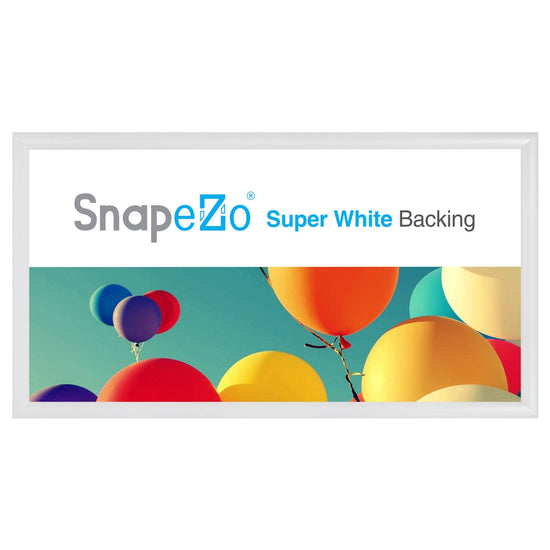 11x22 White SnapeZo® Snap Frame - 1.2" Profile - Snap Frames Direct
