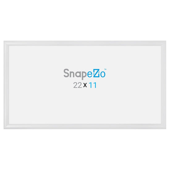 11x22 White SnapeZo® Snap Frame - 1.2" Profile - Snap Frames Direct