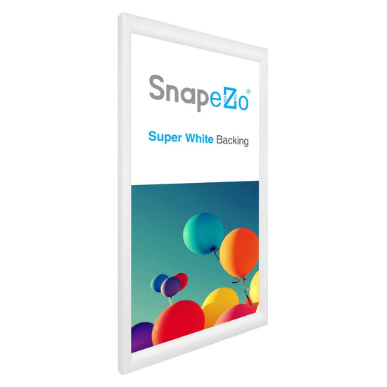 15x30 White SnapeZo® Snap Frame - 1.2" Profile - Snap Frames Direct