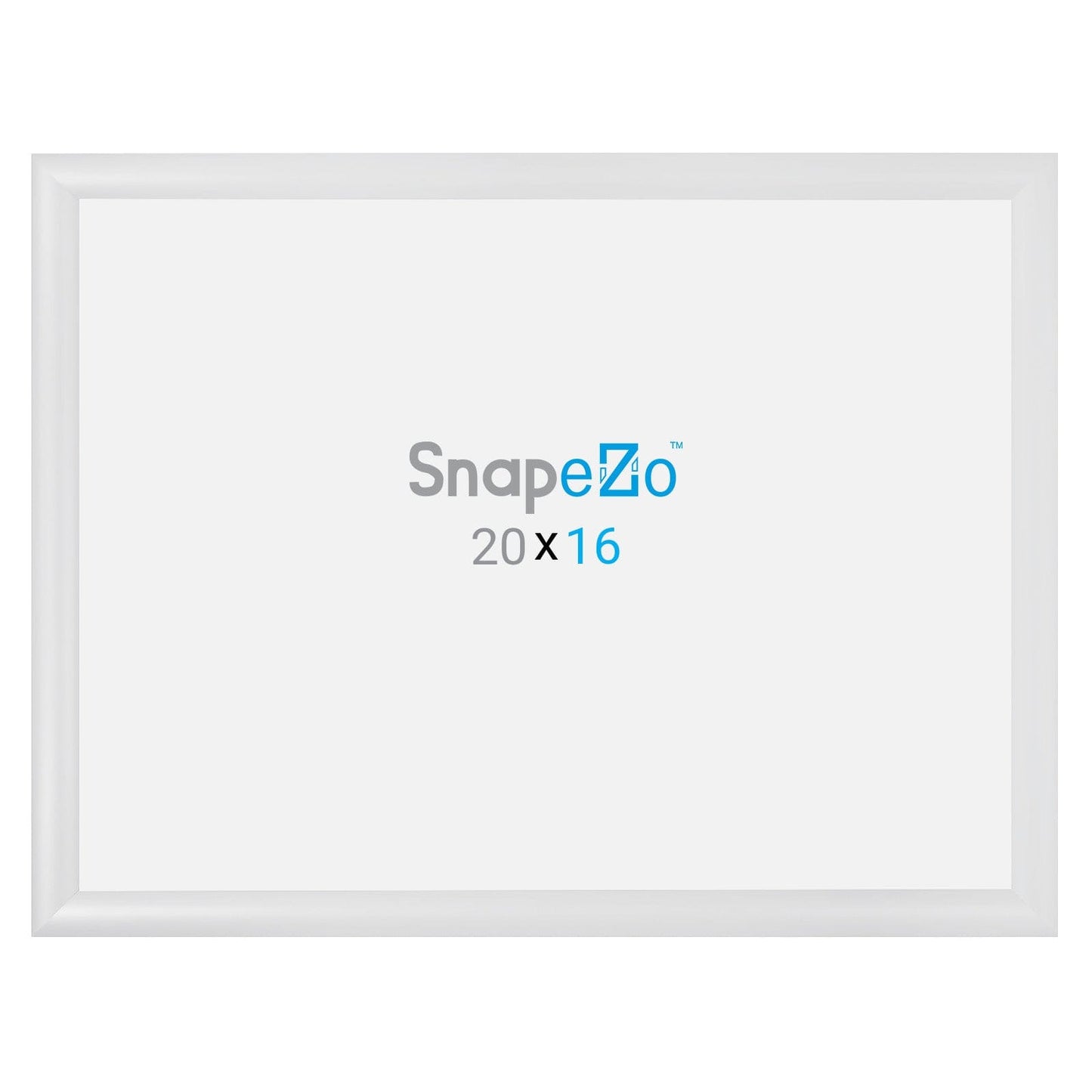 16x20 White SnapeZo® Snap Frame - 1.2" Profile - Snap Frames Direct