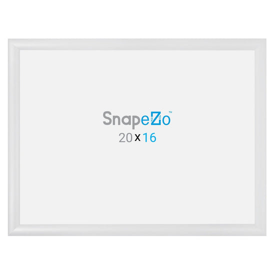 16x20 White SnapeZo® Snap Frame - 1.2" Profile - Snap Frames Direct