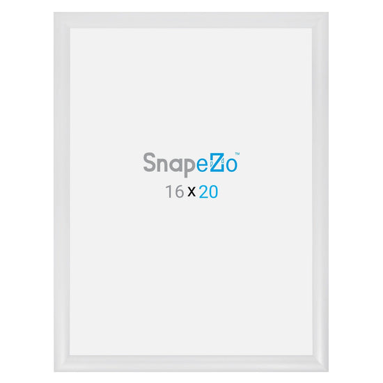 16x20 White SnapeZo® Snap Frame - 1.2" Profile - Snap Frames Direct