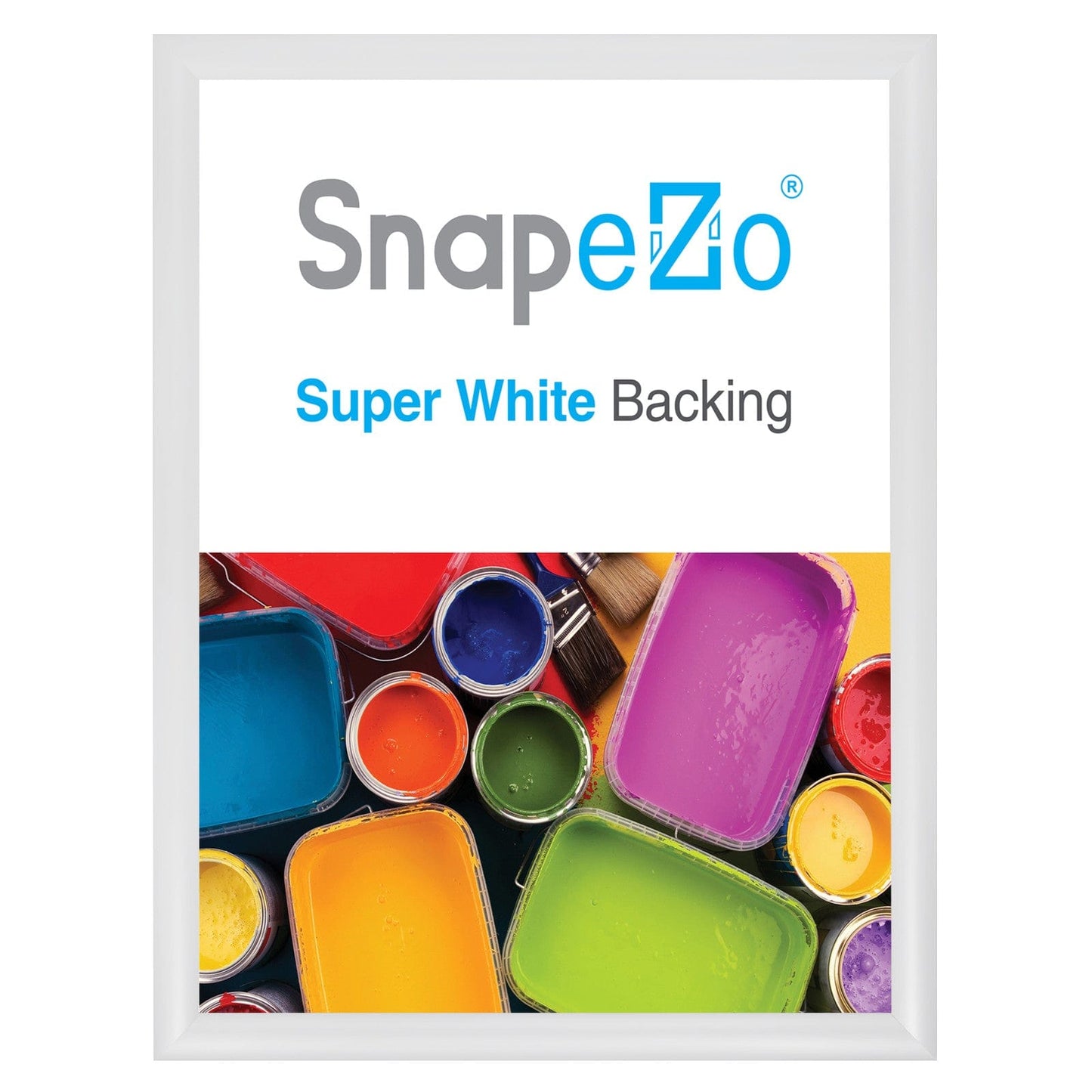 15x20 White SnapeZo® Snap Frame - 1.2" Profile - Snap Frames Direct