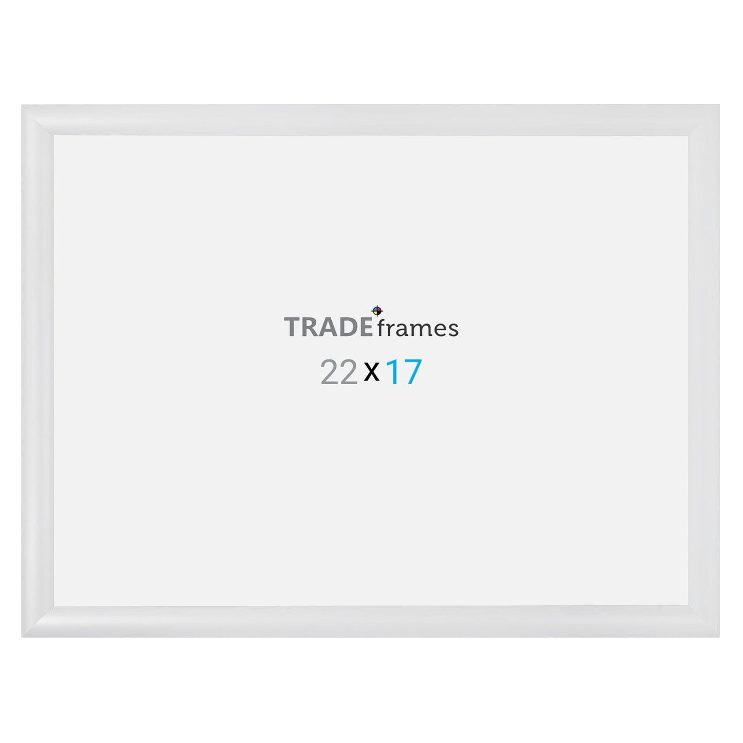 17x22 TRADEframe White Snap Frame 17x22 - 1.2 inch profile - Snap Frames Direct