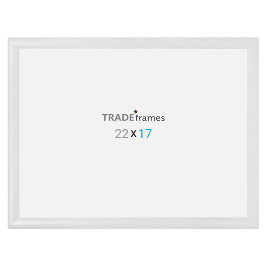 17x22 TRADEframe White Snap Frame 17x22 - 1.2 inch profile - Snap Frames Direct