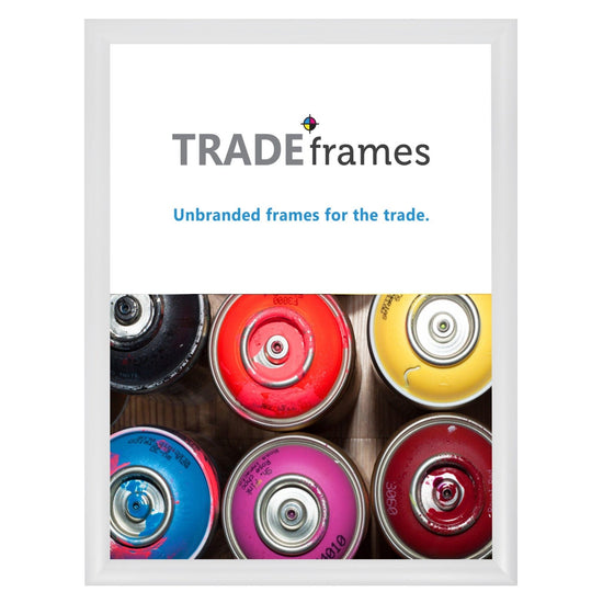 17x22 TRADEframe White Snap Frame 17x22 - 1.2 inch profile - Snap Frames Direct