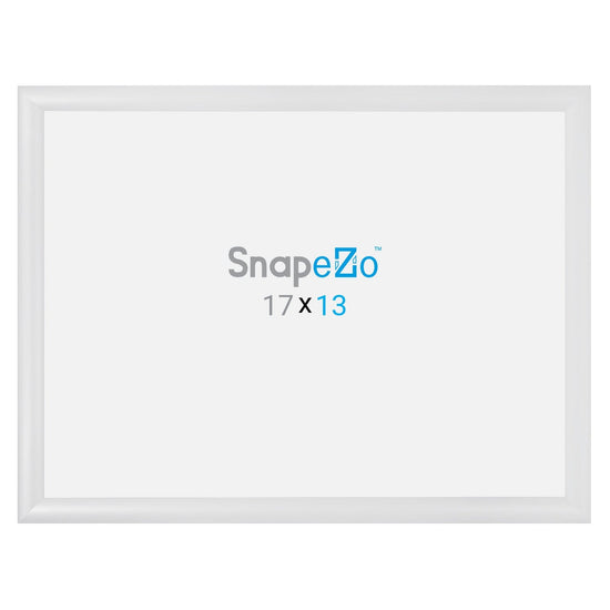 13x17 White SnapeZo® Snap Frame - 1.2" Profile - Snap Frames Direct