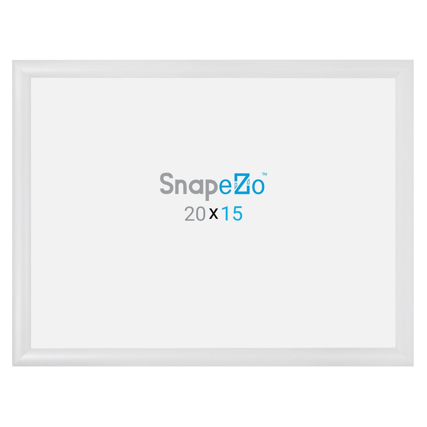 15x20 White SnapeZo® Snap Frame - 1.2" Profile - Snap Frames Direct