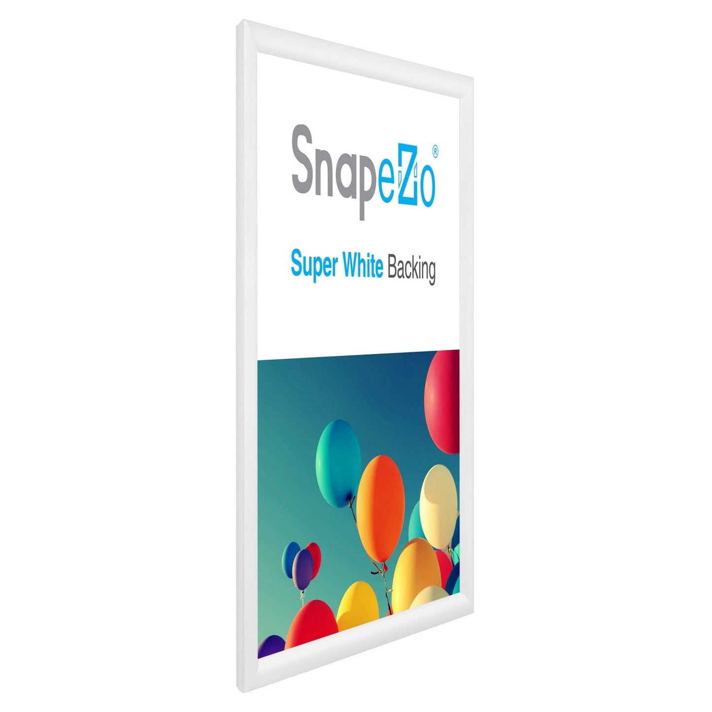 18x24 White SnapeZo® Snap Frame - 1.2" Profile - Snap Frames Direct