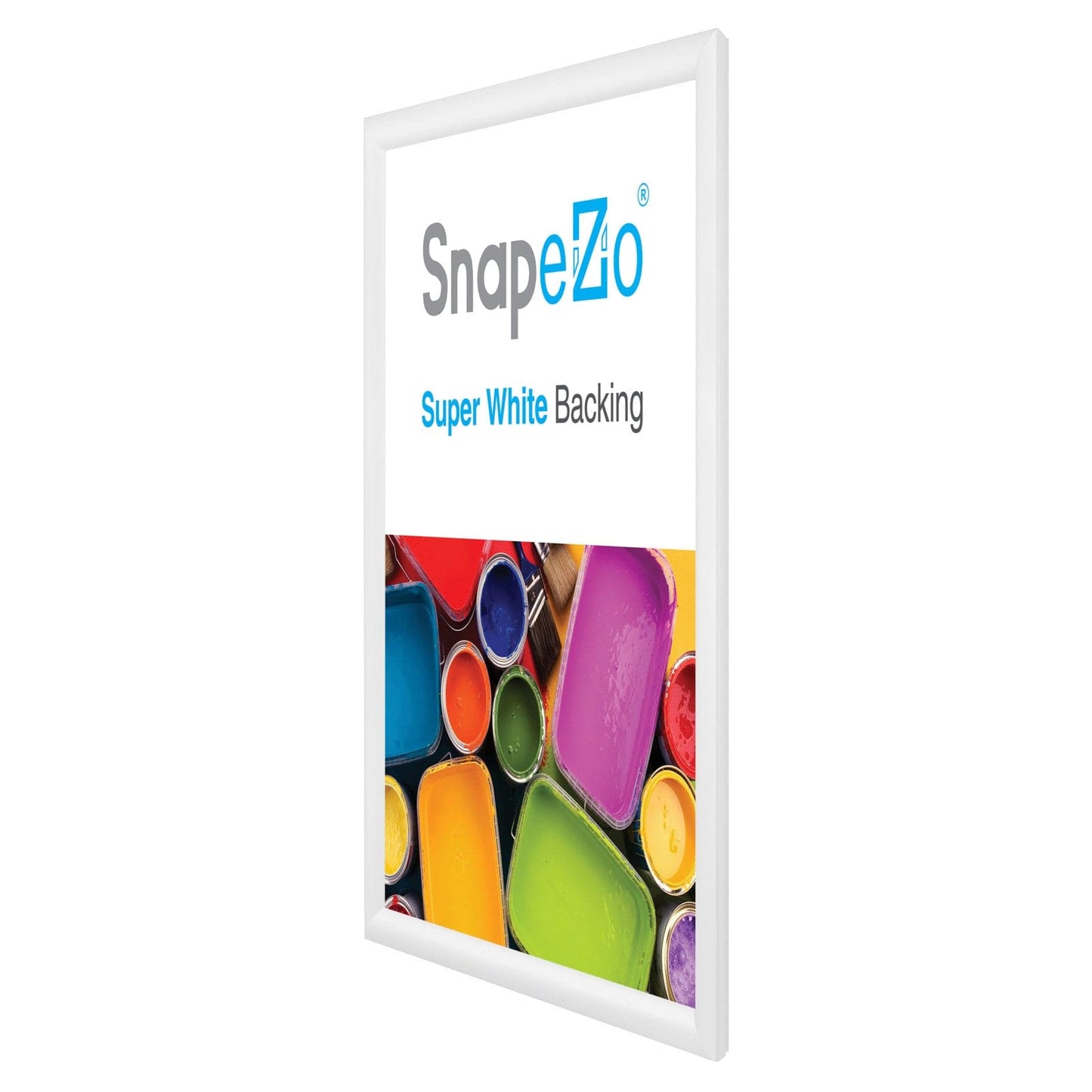 21x28 White SnapeZo® Snap Frame - 1.2" Profile - Snap Frames Direct
