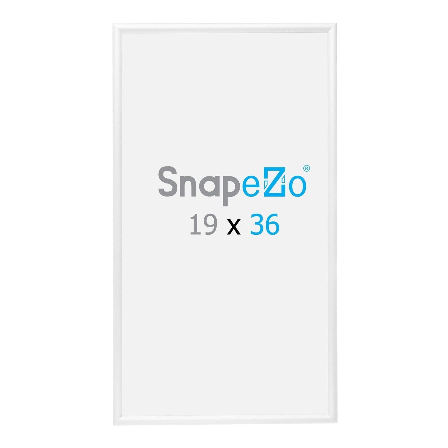 19x36 White SnapeZo® Snap Frame - 1.2" Profile - Snap Frames Direct