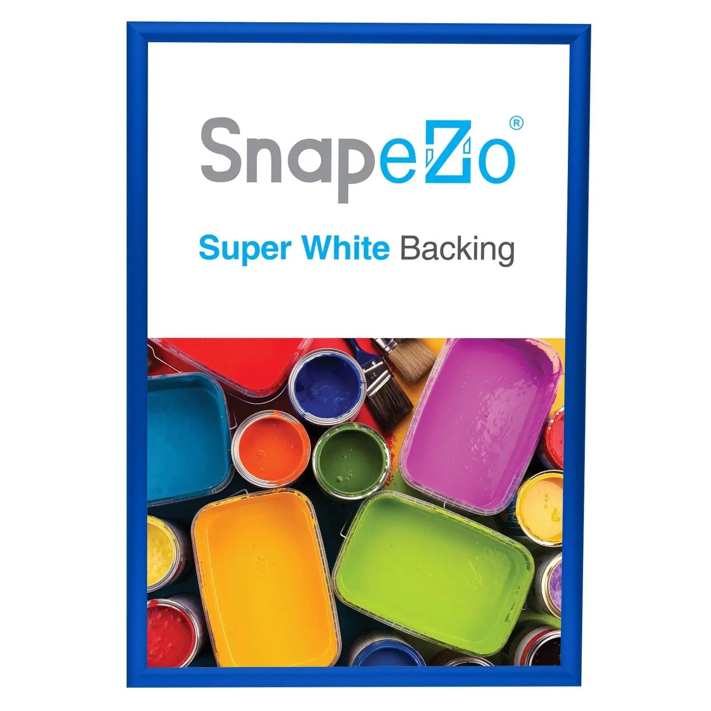 20x30 Blue SnapeZo® Snap Frame - 1" Profile - Snap Frames Direct