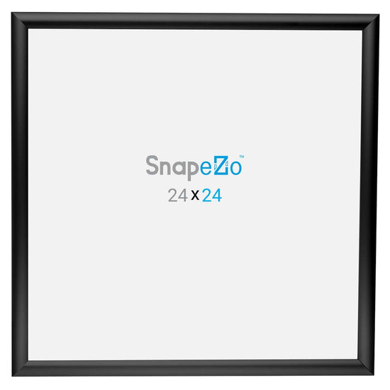 24x24 Black SnapeZo® Snap Frame - 1" Profile - Snap Frames Direct