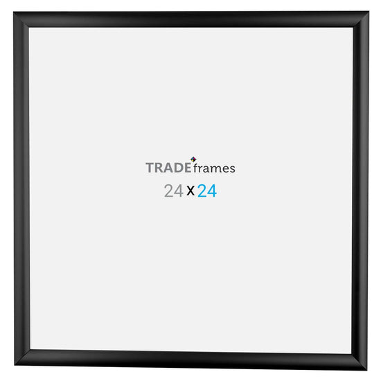 24x24 Black TRADEframe Snap Frame - 1" Profile - Snap Frames Direct