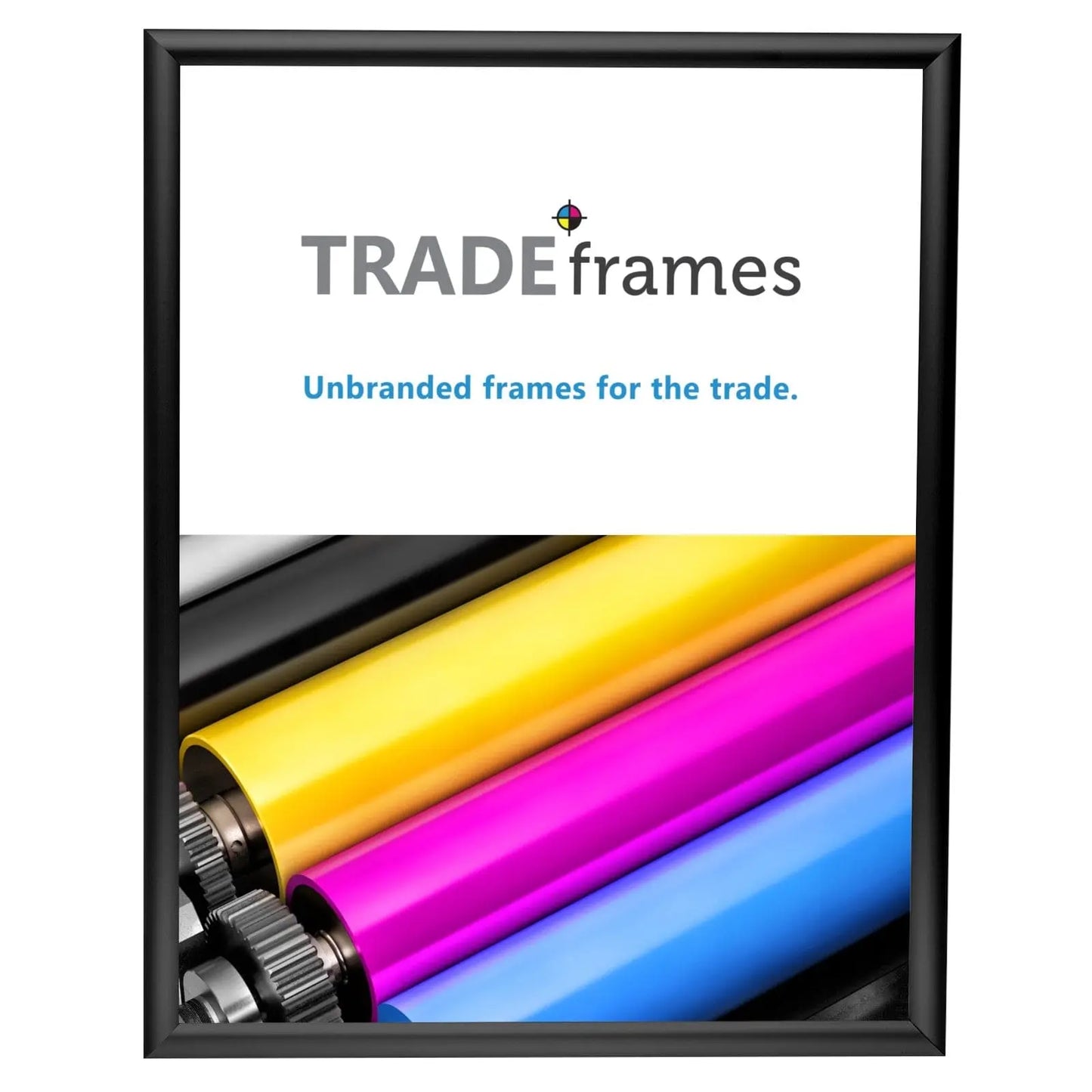 18x24 Inches Black Snap Frame - 1" Profile - Snap Frames Direct